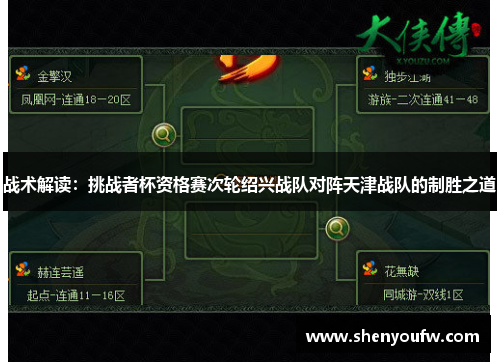 战术解读：挑战者杯资格赛次轮绍兴战队对阵天津战队的制胜之道